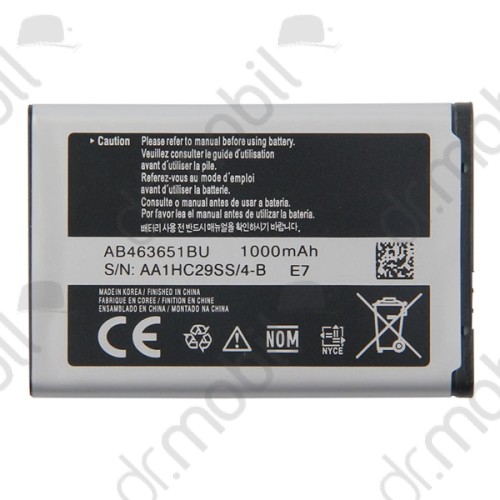 Akkumulátor Samsung SGH-L700 1000mAh Li-ion AB463651BU